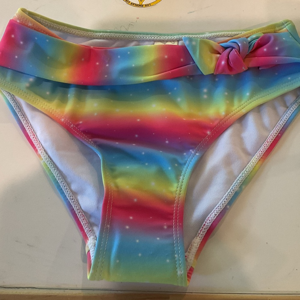 SHEKINI Pastel Tie-Dye Bikini Bottoms size 7y